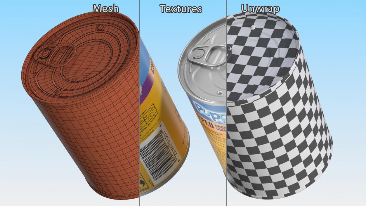 3D Pet Canned Food Collection 2 model