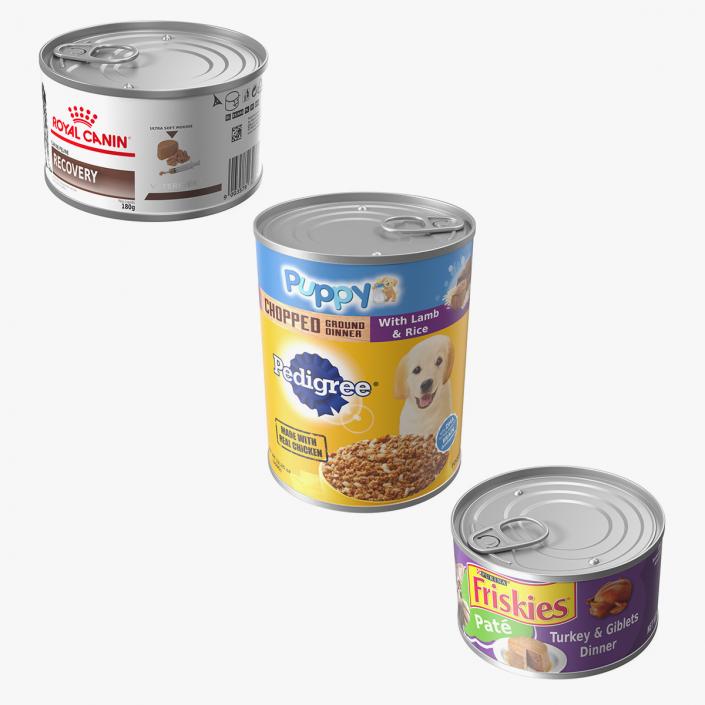 3D Pet Canned Food Collection 2 model