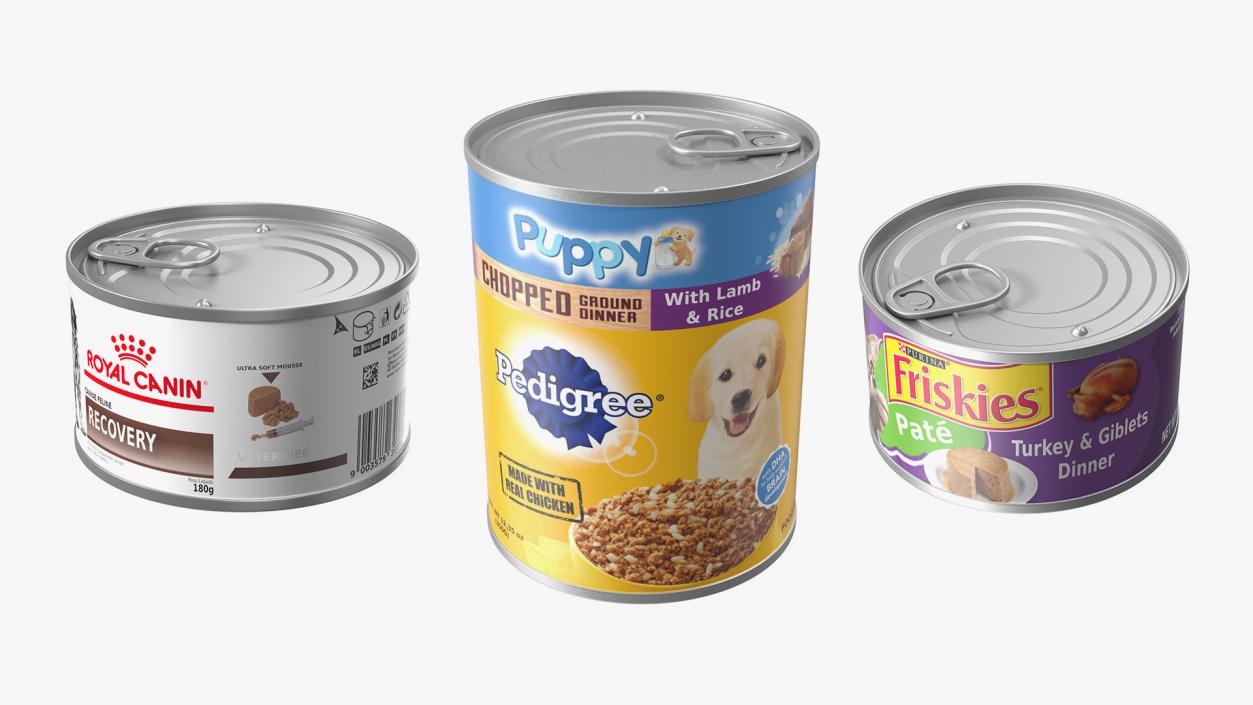 3D Pet Canned Food Collection 2 model