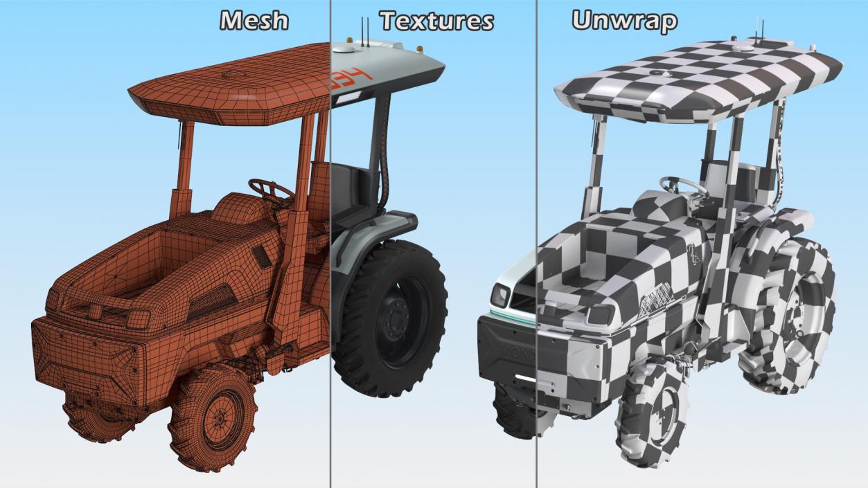 3D model Monarch Fully Electric Tractor