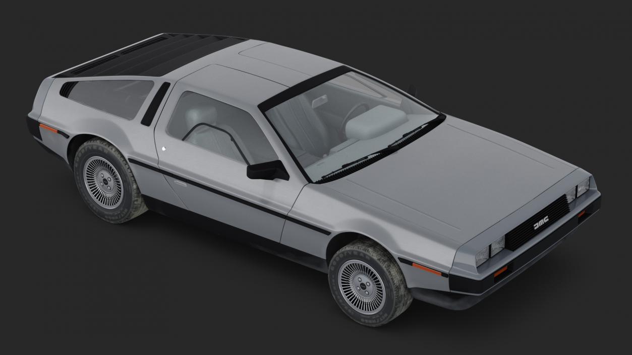 DeLorean DMC-12 Rigged 3D