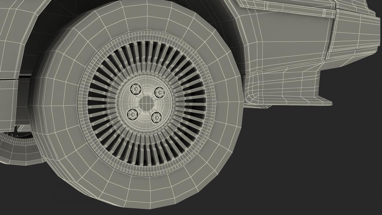 DeLorean DMC-12 Rigged 3D