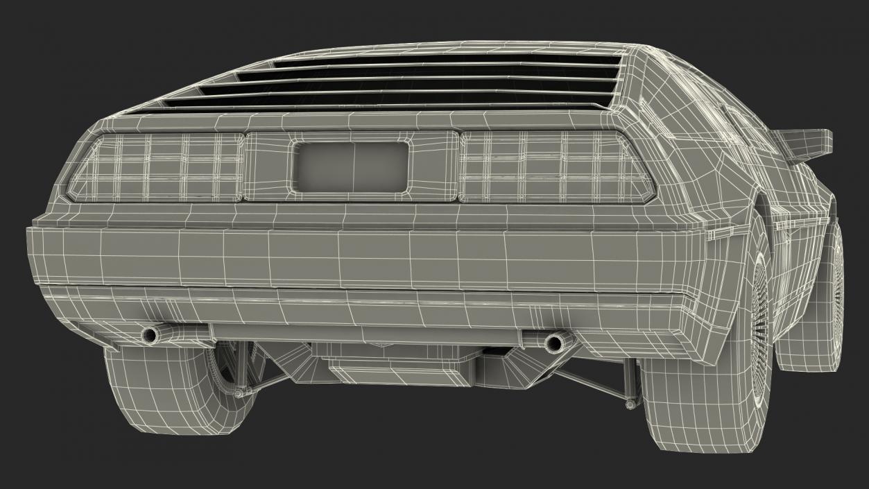 DeLorean DMC-12 Rigged 3D