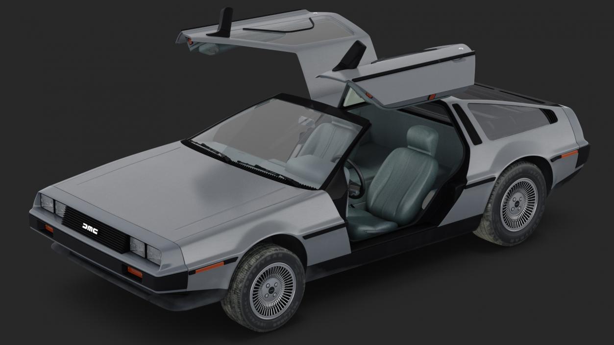 DeLorean DMC-12 Rigged 3D