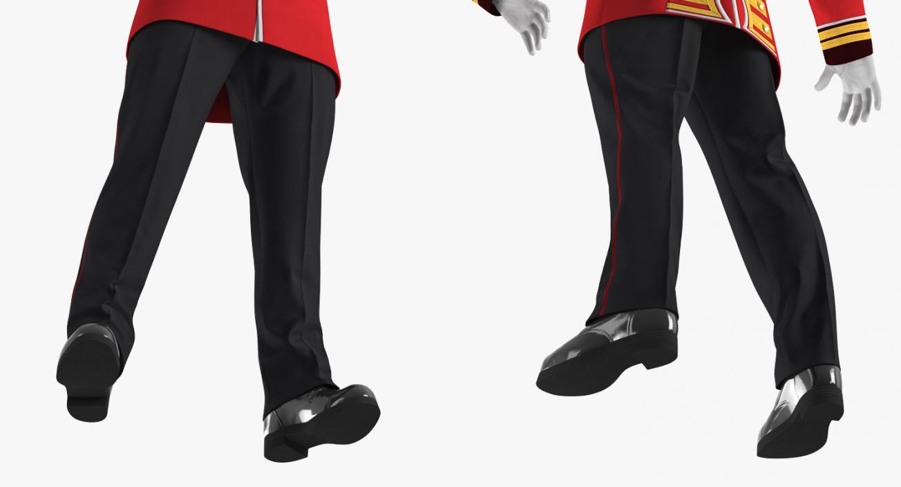 3D Irish Guard Sergeant Uniform model