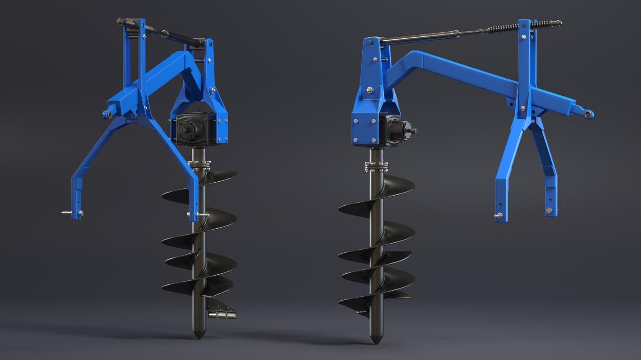 3D Hydraulic Post Hole Digger