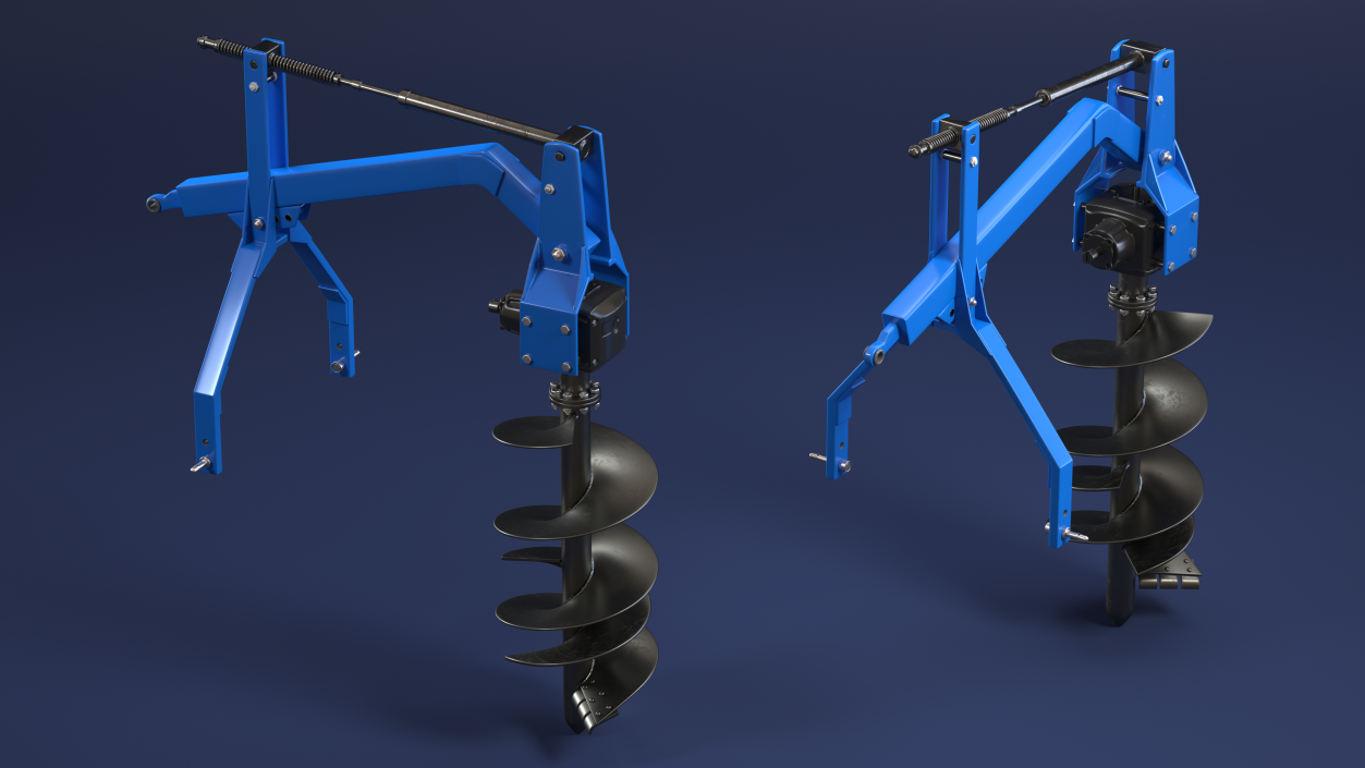 3D Hydraulic Post Hole Digger