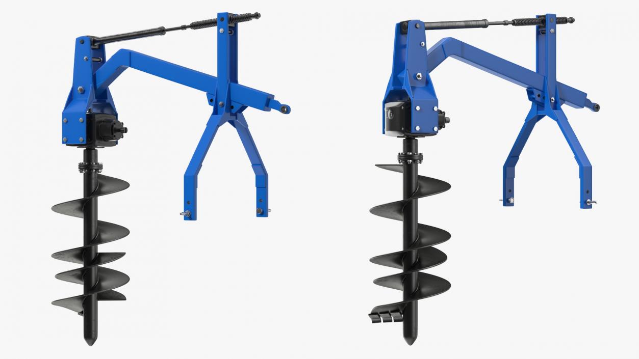 3D Hydraulic Post Hole Digger