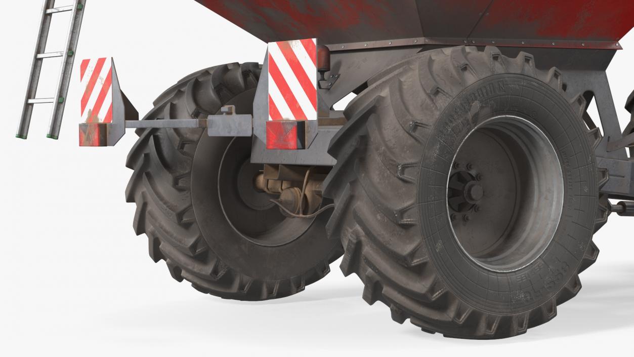 Generic Tractor Detailed Interior Dirty with Transbordeur 3D