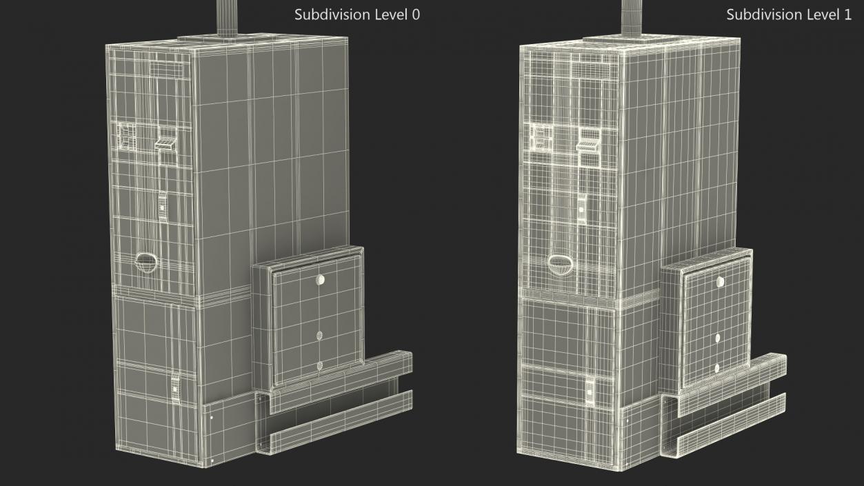 3D model Luggage Cart Management Unit for Airport