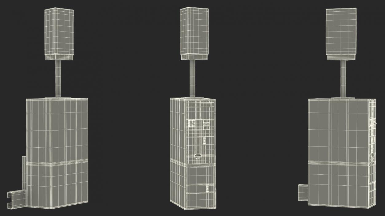 3D model Luggage Cart Management Unit for Airport