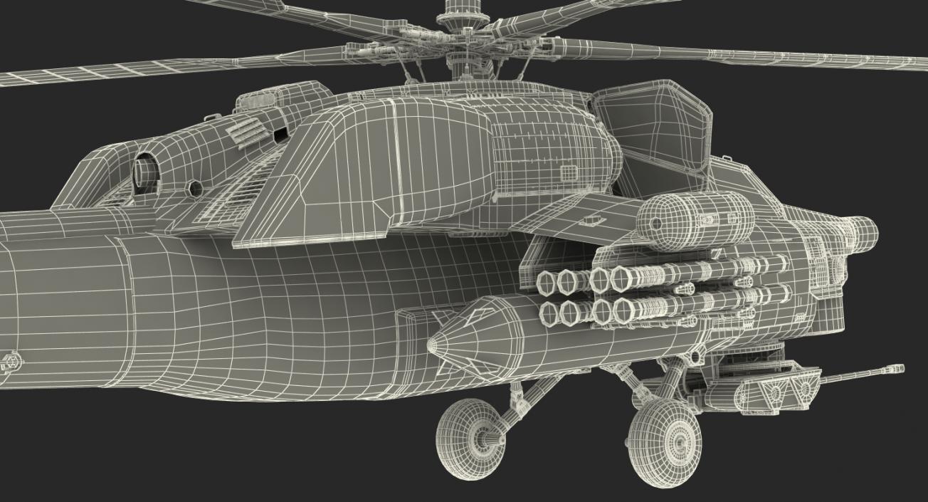 Attack Helicopter MI 28H Havoc Rigged 3D