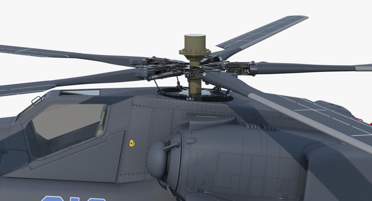 Attack Helicopter MI 28H Havoc Rigged 3D