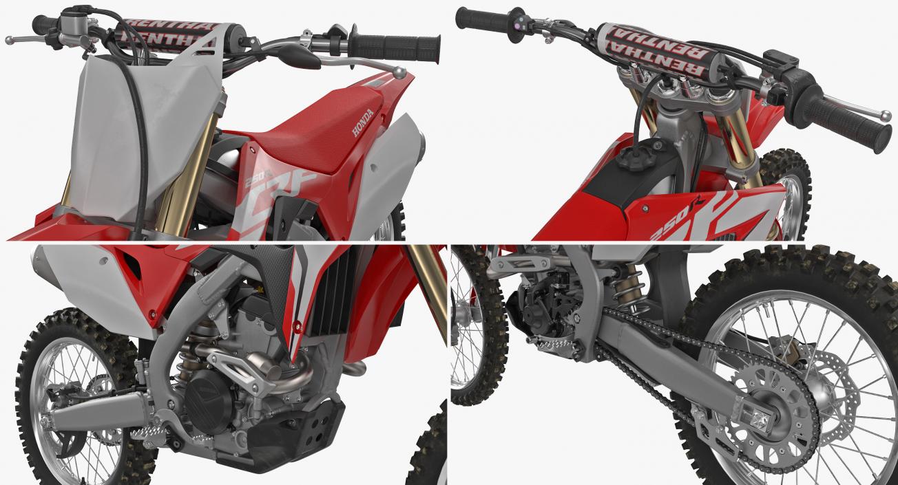 3D Competition Motorcycle Honda CRF250R 2018