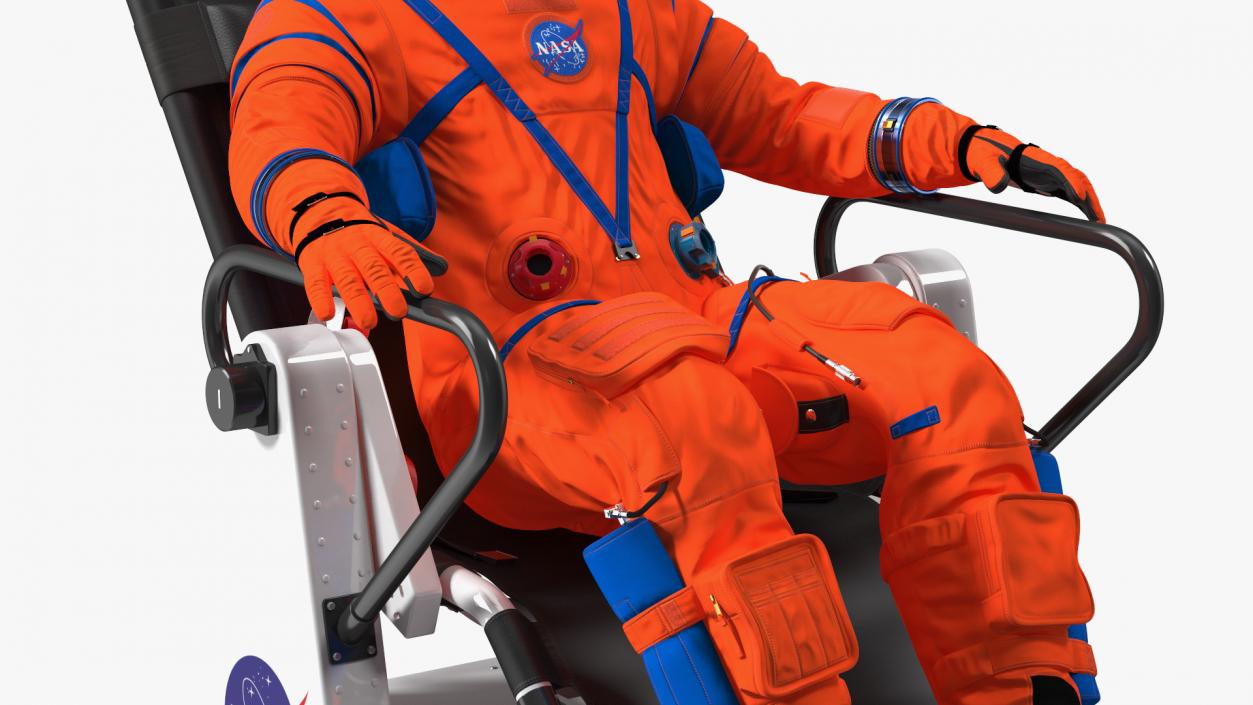 NASA Astronaut in a Training Chair 3D model