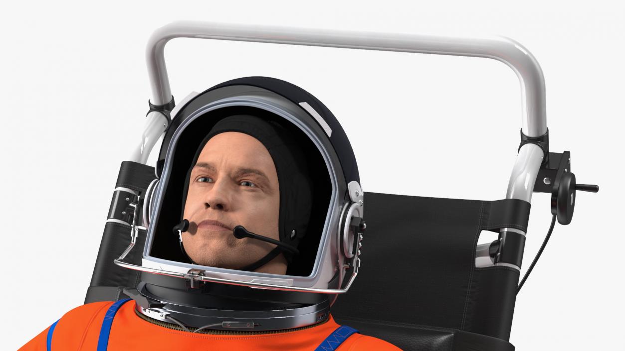 NASA Astronaut in a Training Chair 3D model