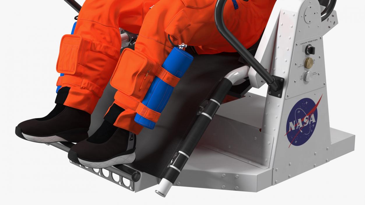 NASA Astronaut in a Training Chair 3D model