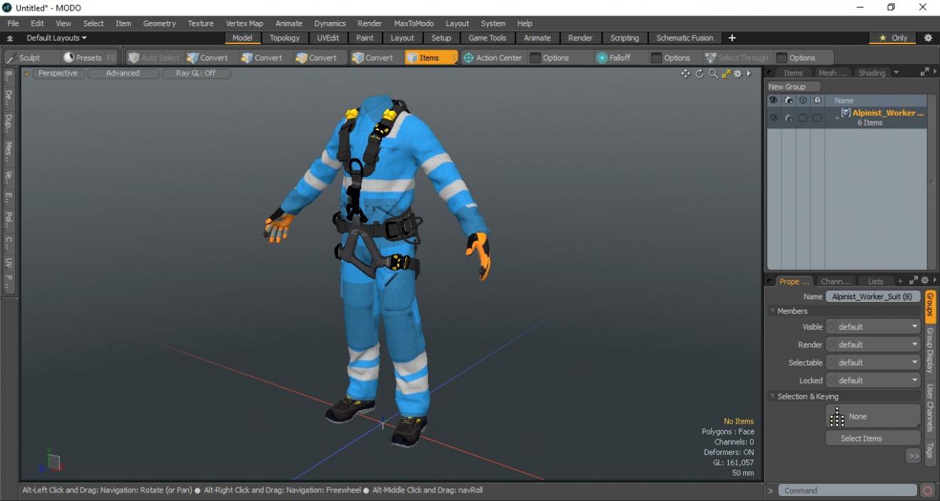 3D model Alpinist Worker Suit