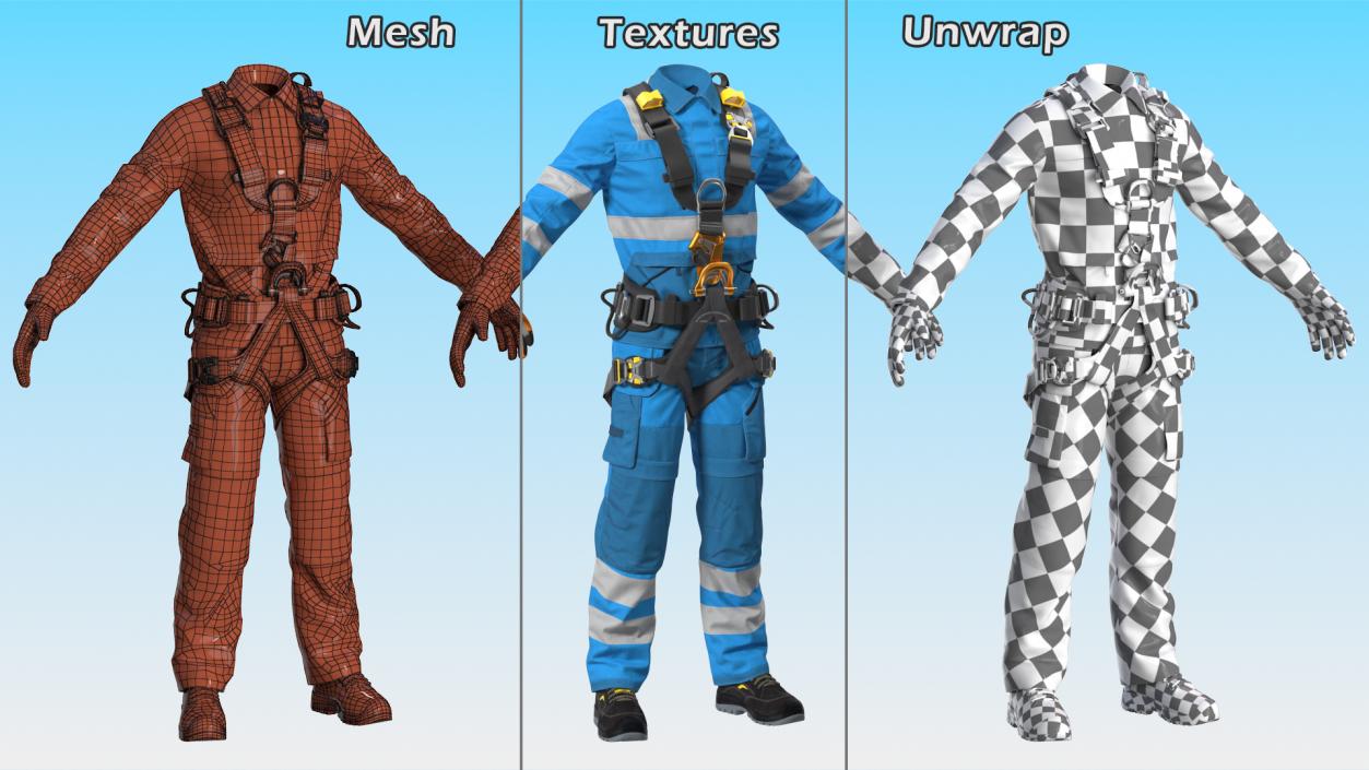 3D model Alpinist Worker Suit