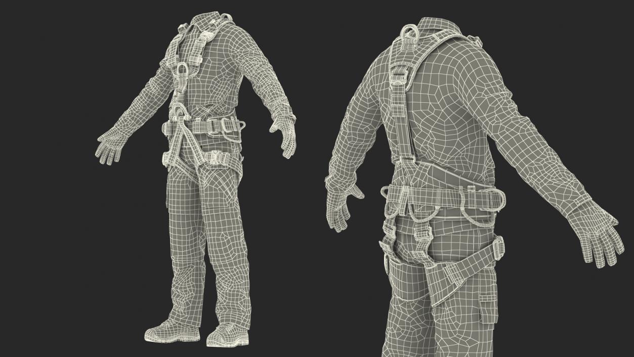 3D model Alpinist Worker Suit