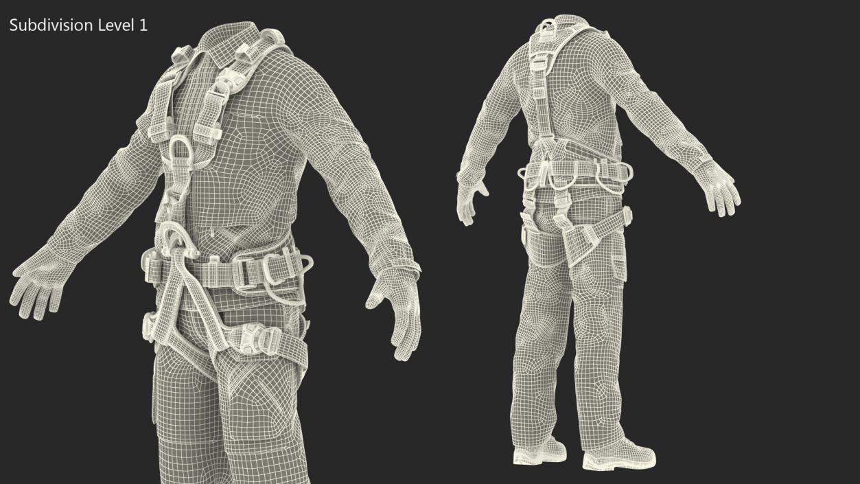 3D model Alpinist Worker Suit