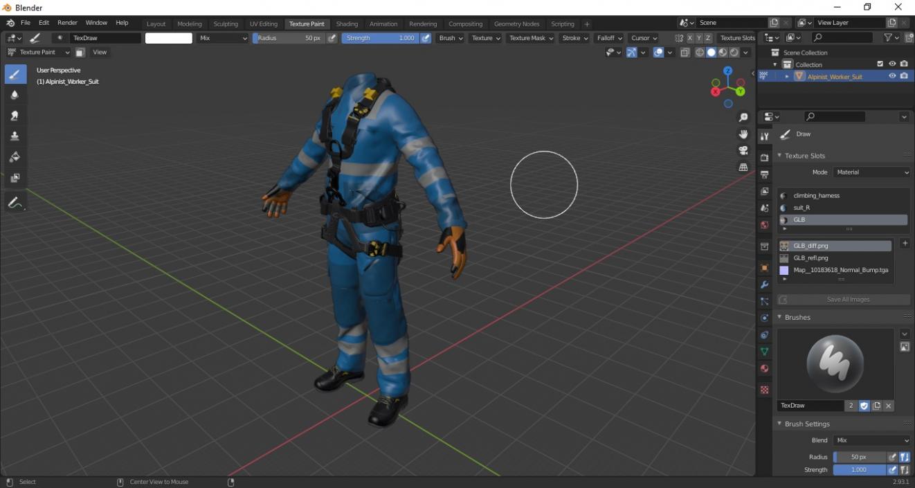 3D model Alpinist Worker Suit