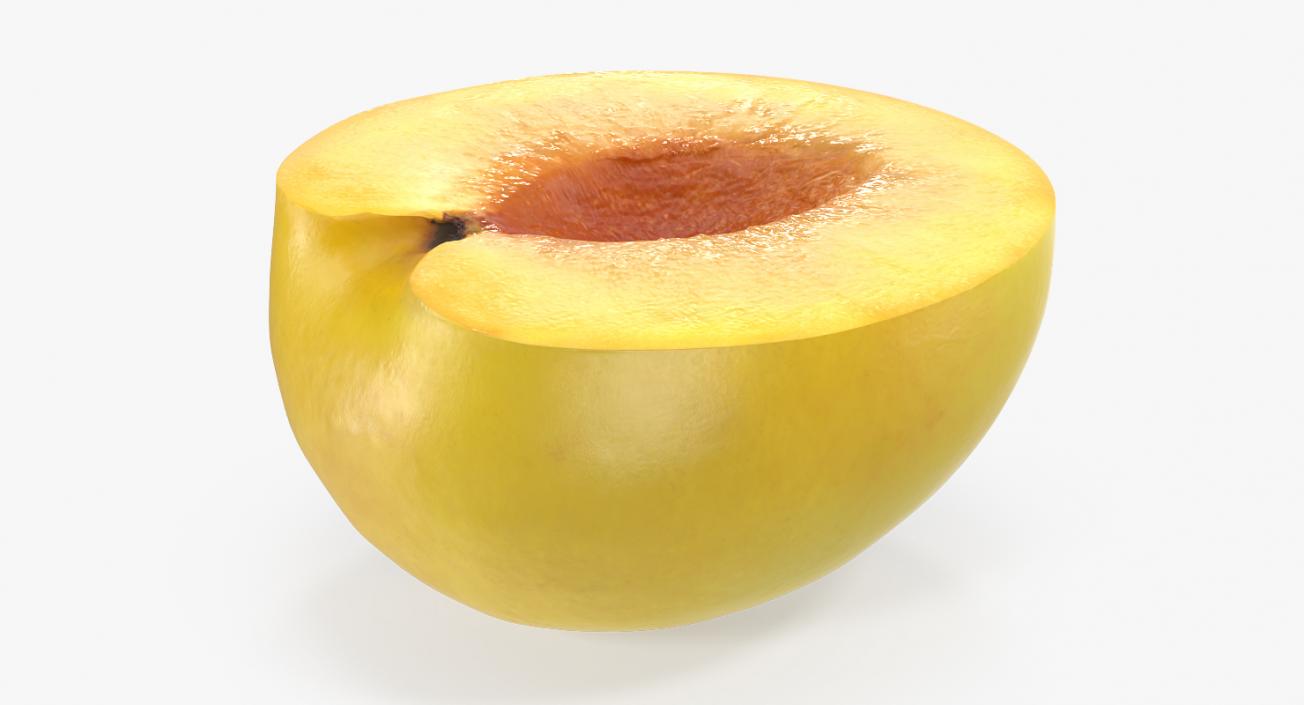 3D Yellow Plum Half