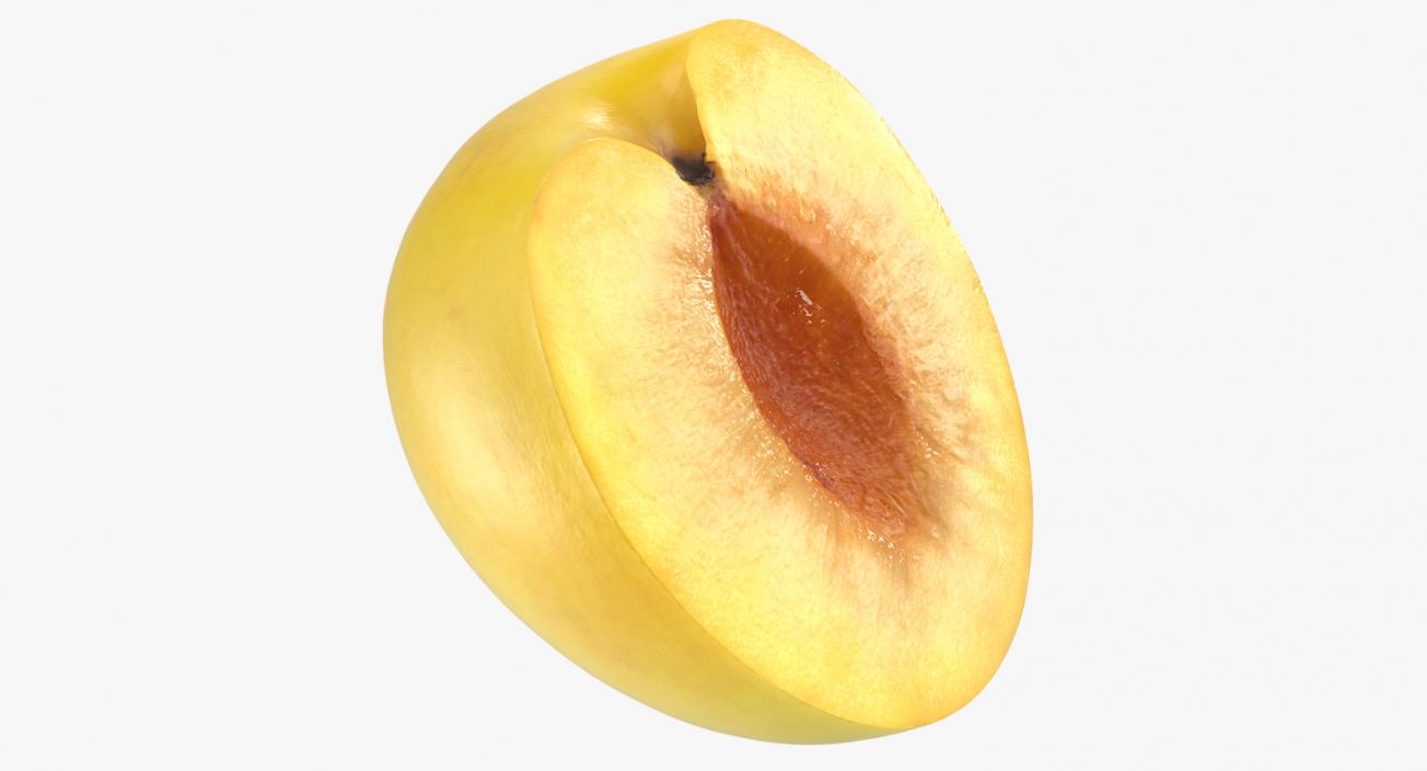 3D Yellow Plum Half