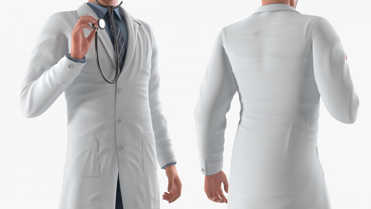 3D Male Doctor Rigged model