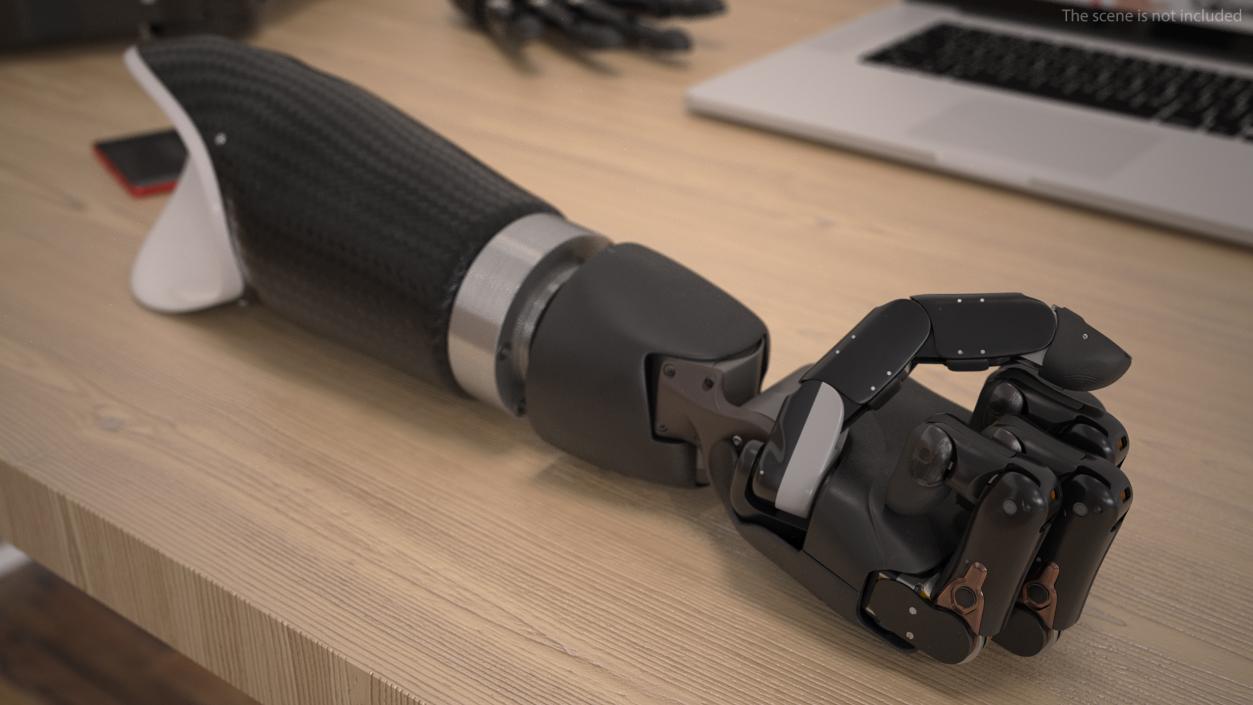 Brain Controlled Prosthetic Arms Rigged 3D model