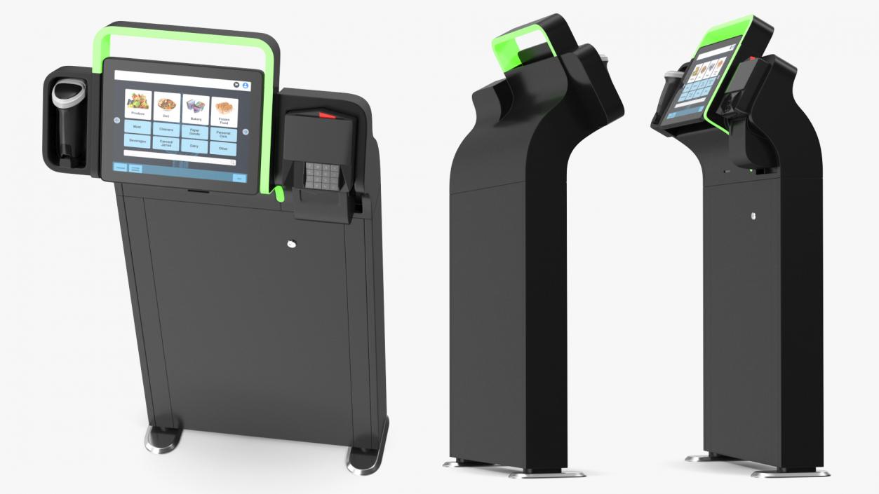 Self Checkout Kiosk 3D model