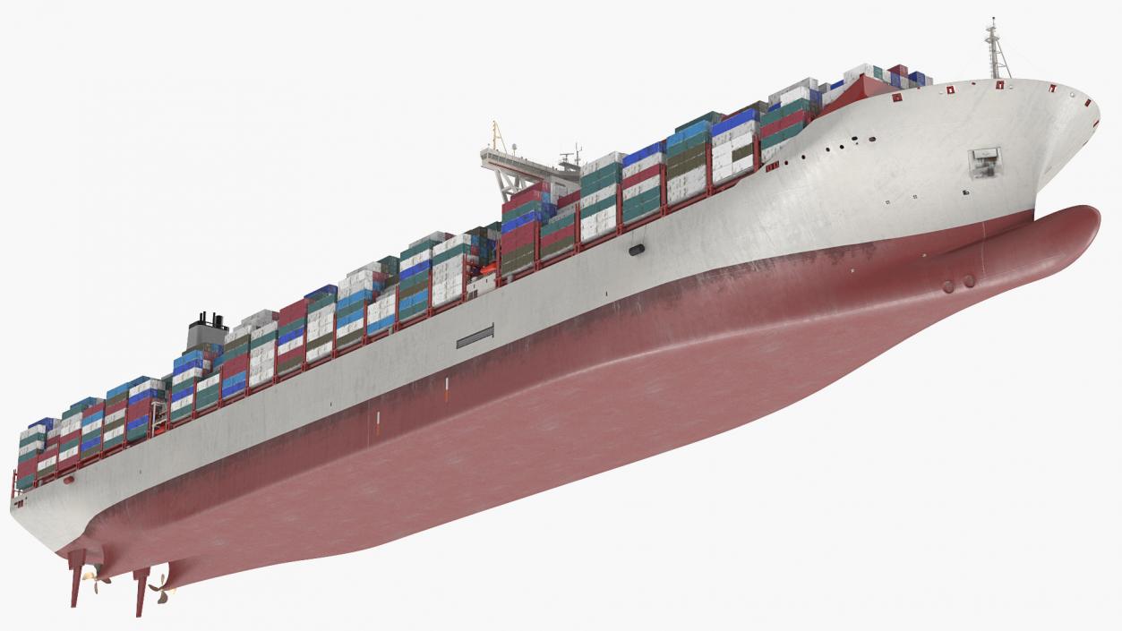 3D model Loaded Ultra Large Container Vessel