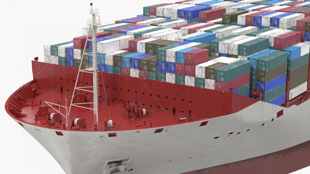 3D model Loaded Ultra Large Container Vessel