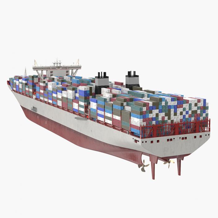 3D model Loaded Ultra Large Container Vessel