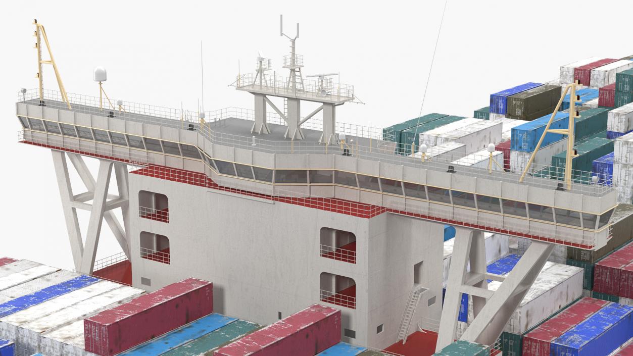 3D model Loaded Ultra Large Container Vessel