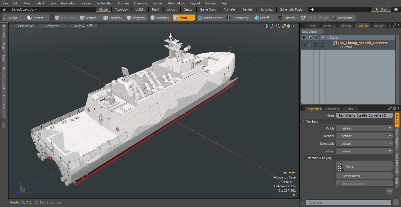 Tuo Chiang Stealth Corvette 3D