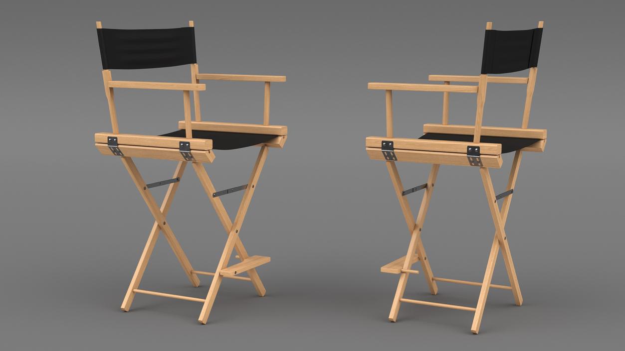 3D model Directors Chair Wooden Classic