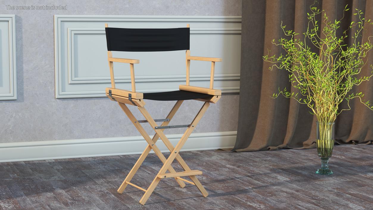 3D model Directors Chair Wooden Classic