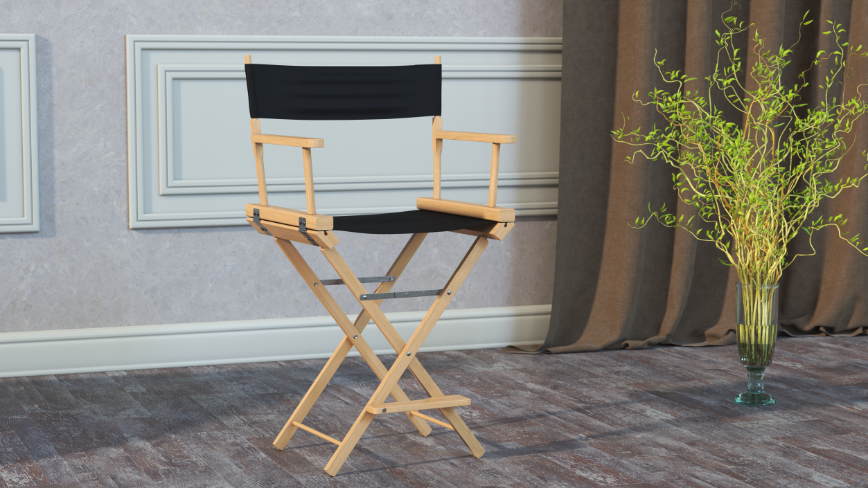 3D model Directors Chair Wooden Classic