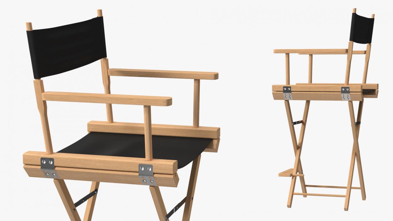 3D model Directors Chair Wooden Classic