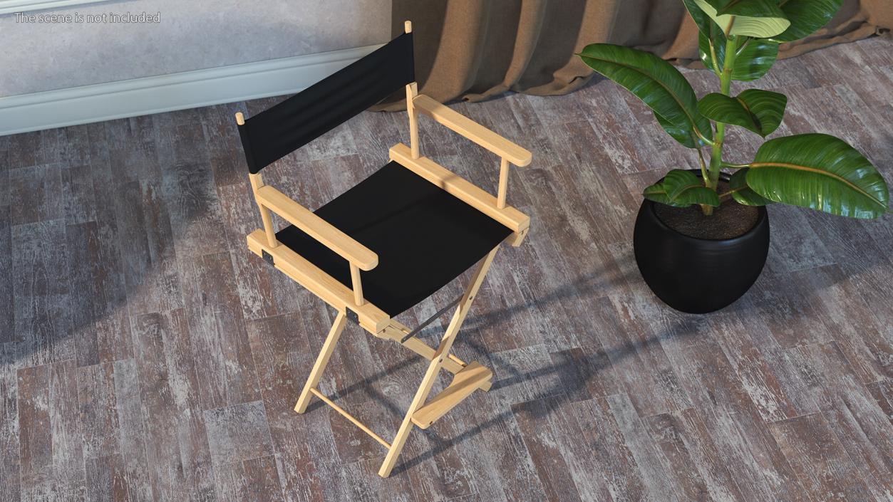 3D model Directors Chair Wooden Classic