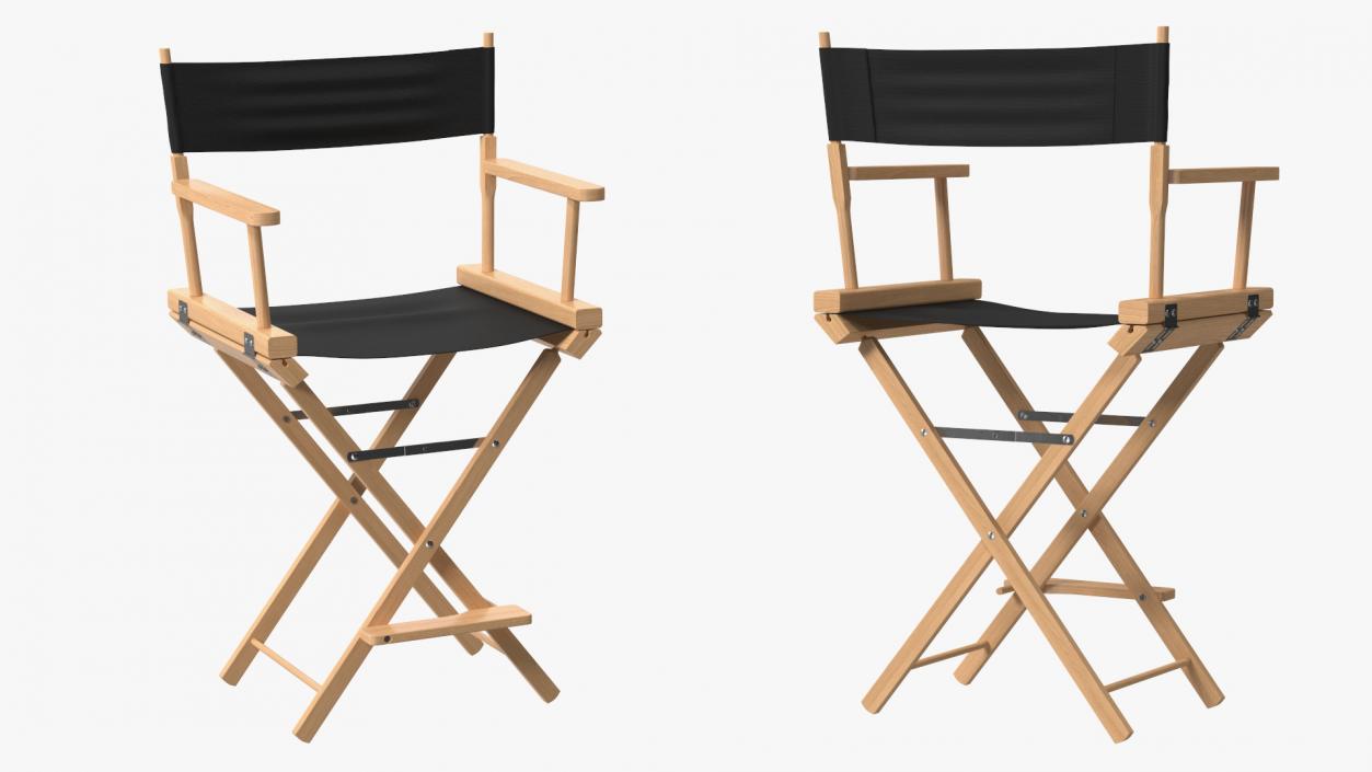 3D model Directors Chair Wooden Classic