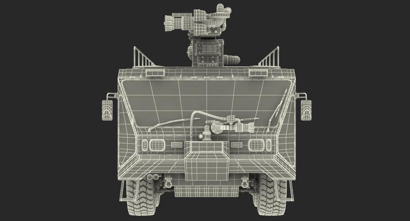 3D model Oshkosh Striker 4500 ARFF Airport Engine