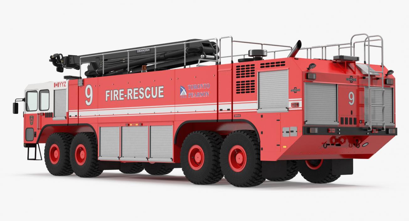 3D model Oshkosh Striker 4500 ARFF Airport Engine