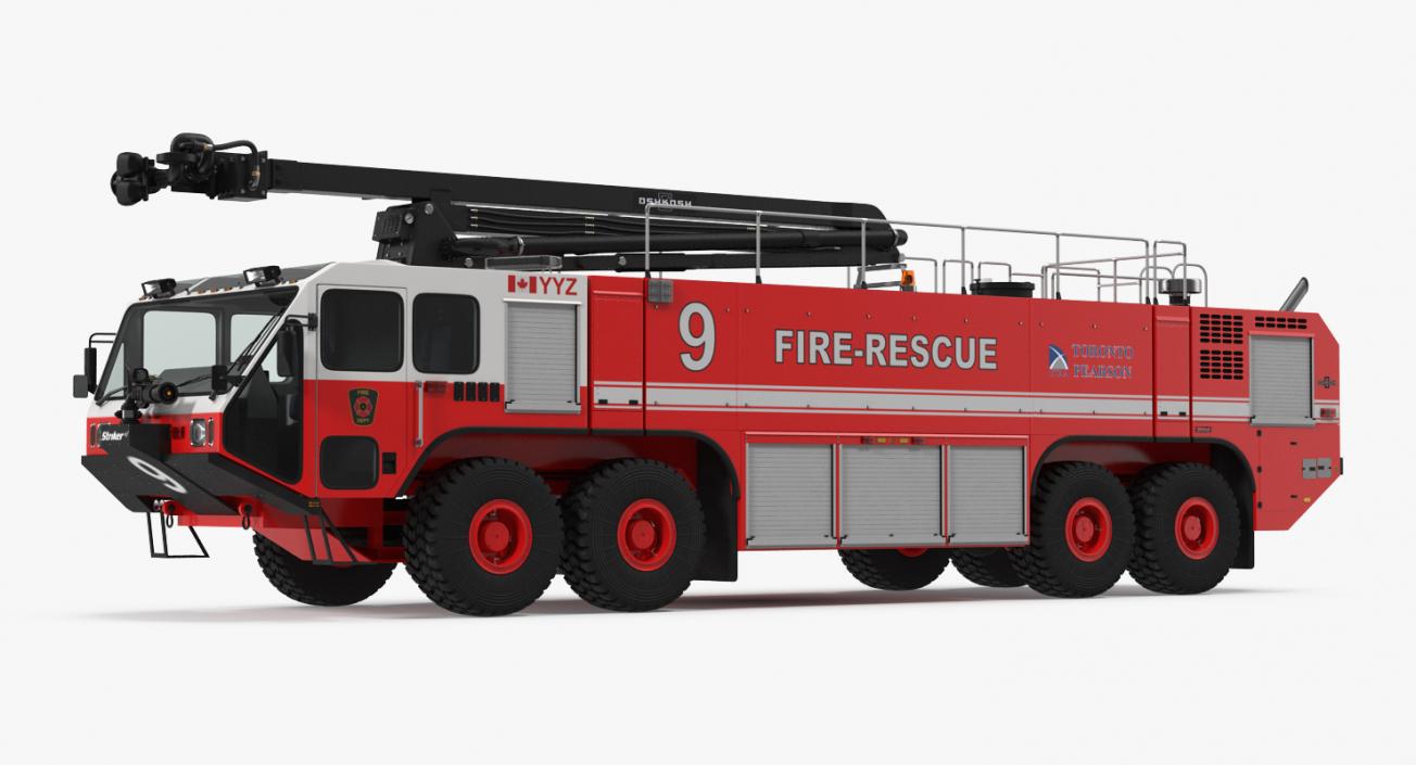 3D model Oshkosh Striker 4500 ARFF Airport Engine