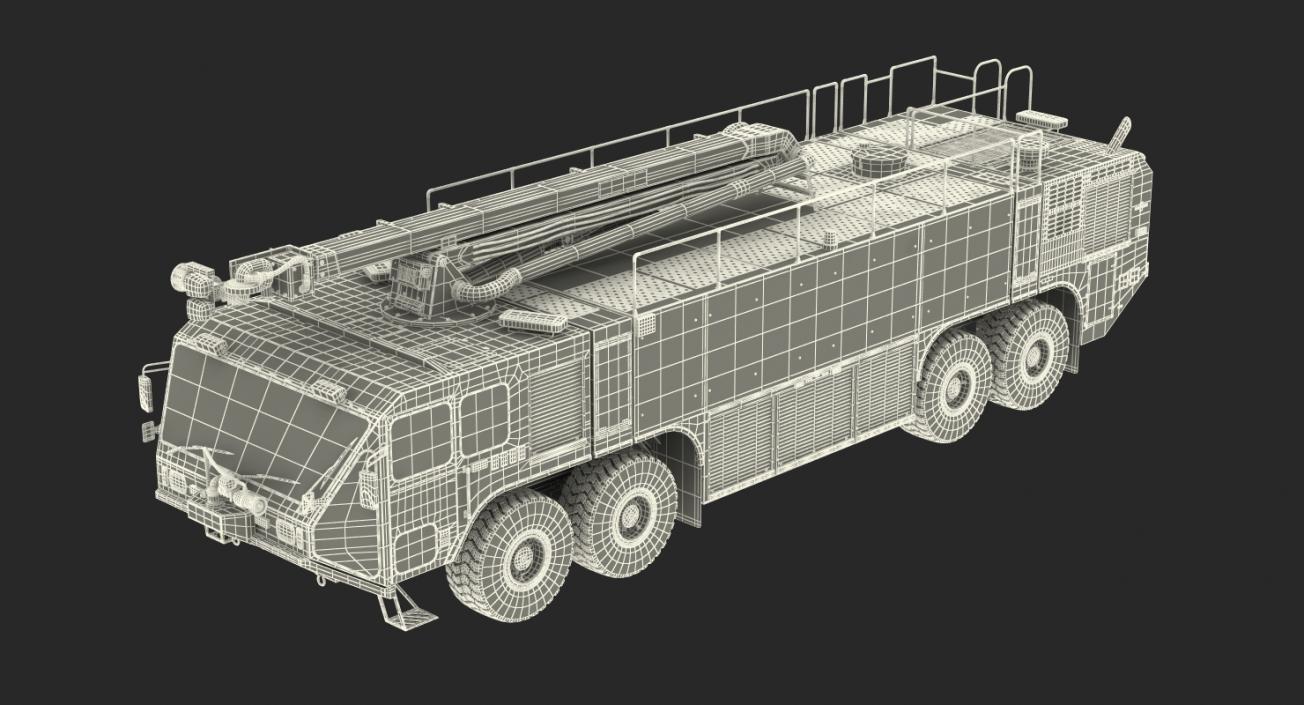 3D model Oshkosh Striker 4500 ARFF Airport Engine