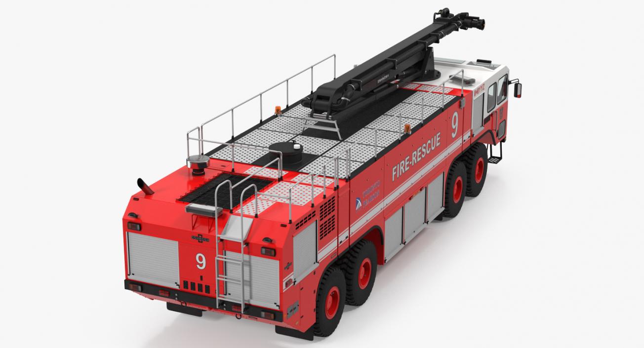 3D model Oshkosh Striker 4500 ARFF Airport Engine