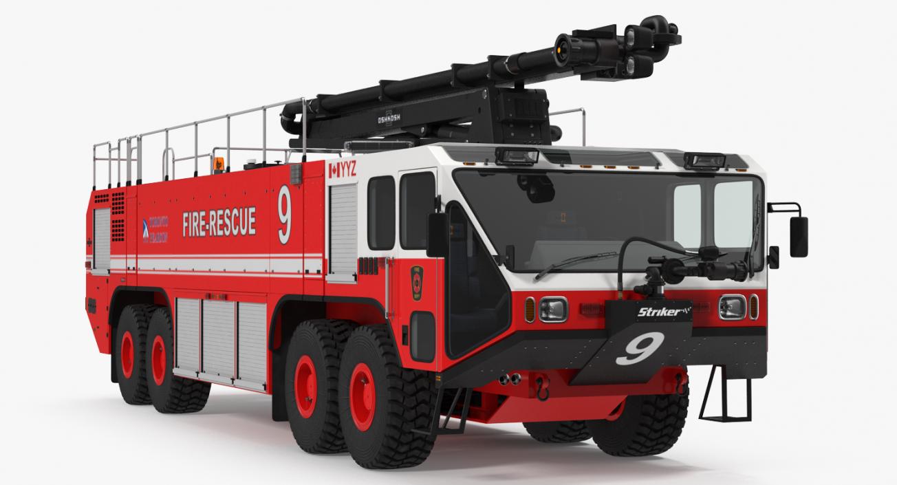 3D model Oshkosh Striker 4500 ARFF Airport Engine