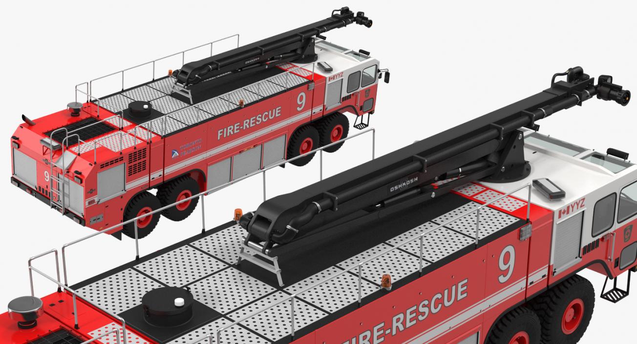 3D model Oshkosh Striker 4500 ARFF Airport Engine