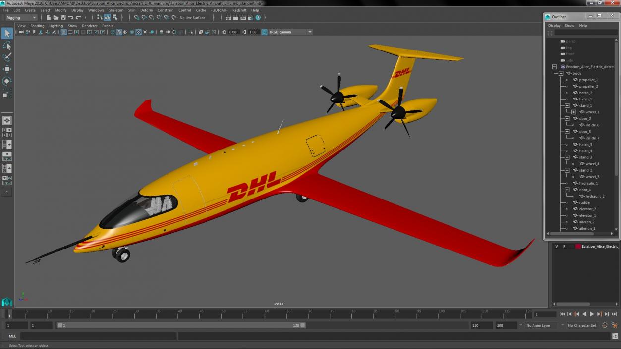 3D Eviation Alice Electric Aircraft DHL